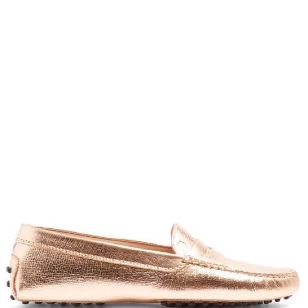 -SOLD-Tod’s Gommini loafer Rose Gold NEW!